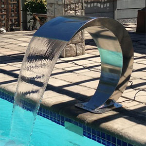 Home POOL WATERFEATURE C SPOUT FLOOR MOUNT WATER SPOUT 350X480