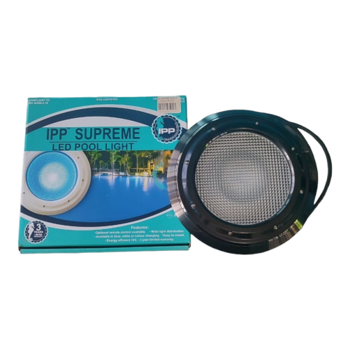 Home POOL LIGHT IPP "SUPREME" LED RETROFIT RGBW COLOUR CHANGING (BLACK FACE)